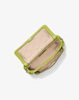 Jet Set Travel Small Logo Jacquard Denim Crossbody Bag With Pouch (LIME)