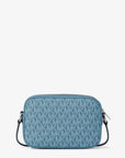 Jet Set Travel Small Signature Logo Camera Crossbody Bag (DENIM)