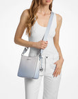 Jet Set Travel Ombré Signature Logo Crossbody Bag (PALE OCEAN)