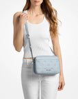 Jet Set Travel Large Logo Debossed Camera Crossbody Bag (PALE OCEAN)