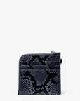 Jet Set Travel Medium Snake Embossed Chain Wallet (NAVY)