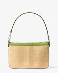 Jet Set Travel Small Woven Wristlet (LIME)