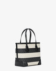 Eva Extra-Small Signature Logo Convertible Crossbody Bag (BLACK)