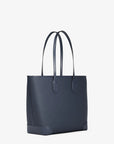 Eva Large Saffiano Leather Tote Bag (NAVY)