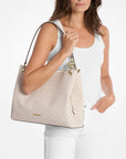 Christina Large Signature Logo Shoulder Bag (LT CRM MULTI)