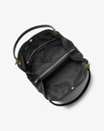 Christina Large Pebbled Leather Shoulder Bag (BLACK)