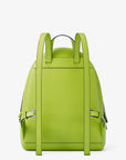Rhea Medium Pebbled Leather Backpack (LIME)