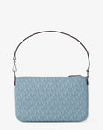 Jet Set Small Signature Logo Convertible Wristlet (PALE OCEAN)