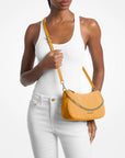 Carmela Medium Suede Convertible Crossbody Bag (HONEYWHEAT)