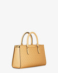 Arden Medium Signature Logo Top-Zip Satchel (HONEYWHEAT)
