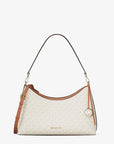 Sammy Medium Signature Logo Convertible Shoulder Bag (VANILLA)
