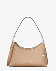 Sammy Medium Pebbled Leather Convertible Shoulder Bag (CAMEL)