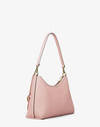 Sammy Medium Pebbled Leather Convertible Shoulder Bag (POWDER BLUSH)