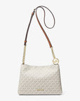 Christina Small Signature Logo Crossbody Bag (VANILLA)
