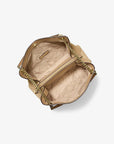 Christina Medium Suede Messenger Bag (CAMEL)