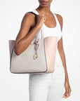 Jet Set Travel Large Signature Logo 3-in-1 Tote Bag (PWD BLSH MLT)