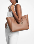 Jet Set Travel Large Signature Logo 3-in-1 Tote Bag (LUGGAGE)