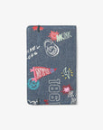 Medium Embellished Denim Notebook (WASHED DENIM)