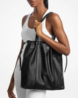 Matilda Large Cinch Tote Bag (BLACK)