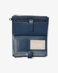 Jet Set Travel Embellished Denim Wristlet (WASHED DENIM)