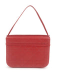 Christian DOR Cannage Leather Vanity Bag Hand Bag Red