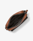 Cooper Pebbled Leather Utility Crossbody Bag (LUGGAGE)