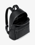 Cooper Medium Logo Debossed Dome Backpack (BLACK)
