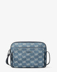 Cooper Logo Jacquard Denim Flight Bag (MEDIUM BLUE WASH)