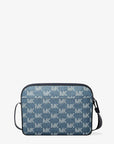 Cooper Logo Jacquard Denim Flight Bag (MEDIUM BLUE WASH)