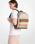 Pacey Embellished Striped Signature Logo Backpack (VANILLA COMBO)