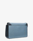 Pacey Embellished Signature Logo Messenger Bag (DENIM)