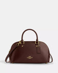 Lara Satchel Bag (Silver/Black)