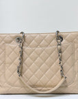 CHNL GST Beige Caviar Shw Bag
