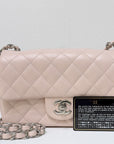 CHNL Mini Rectangular Classic Quilted Caviar Sakura Pink SHW 14C