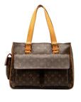 Brown LV Monogram Multipli-Cite Tote Bag