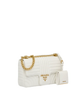 PRD Diagramme Medium Leather Bag White