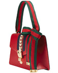 (WMNS) GCCI Sylvie SeriesGold Chain Single Shoulder Bag Small Red -CVLEG-