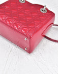 Cannage Patent Leather Lady DOR Bag