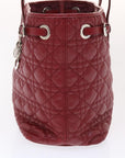 CHRISTIAN DOR Canage Panarea Hand Bag PVC Leather Red -BO- Auth