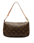 Brown LV Monogram Pochette Accessoires Shoulder Bag