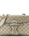 Emily Chain Flap Bag GCCIssima Leather Medium