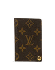 Brown LV Monogram Porte-Cartes Credit Pression Card Holder