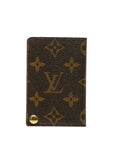 Brown LV Monogram Porte-Cartes Credit Pression Card Holder