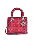 Cannage Patent Leather Lady DOR Bag