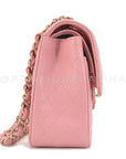 CHNL 2005 Vintage Sakura Pink Small Classic Double Flap Bag 24k GHW
