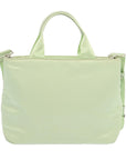 PRD Hand Bag Nylon way Light Green Auth A