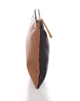 FNDI Black & Brown Leather Pouch