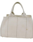 PRD Canapa MM Hand Bag Canvas White Auth