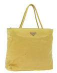 PRD Hand Bag Nylon Yellow Auth