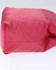 PRD Hand Bag Satin Pink Auth